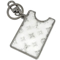 Louis Vuitton Cles LV Priz Key Holder ID Charm Card Case Plastic Clear White