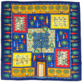 Hermes Carre 90 Paridaiza Paradise Scarf Silk Blue Multicolor