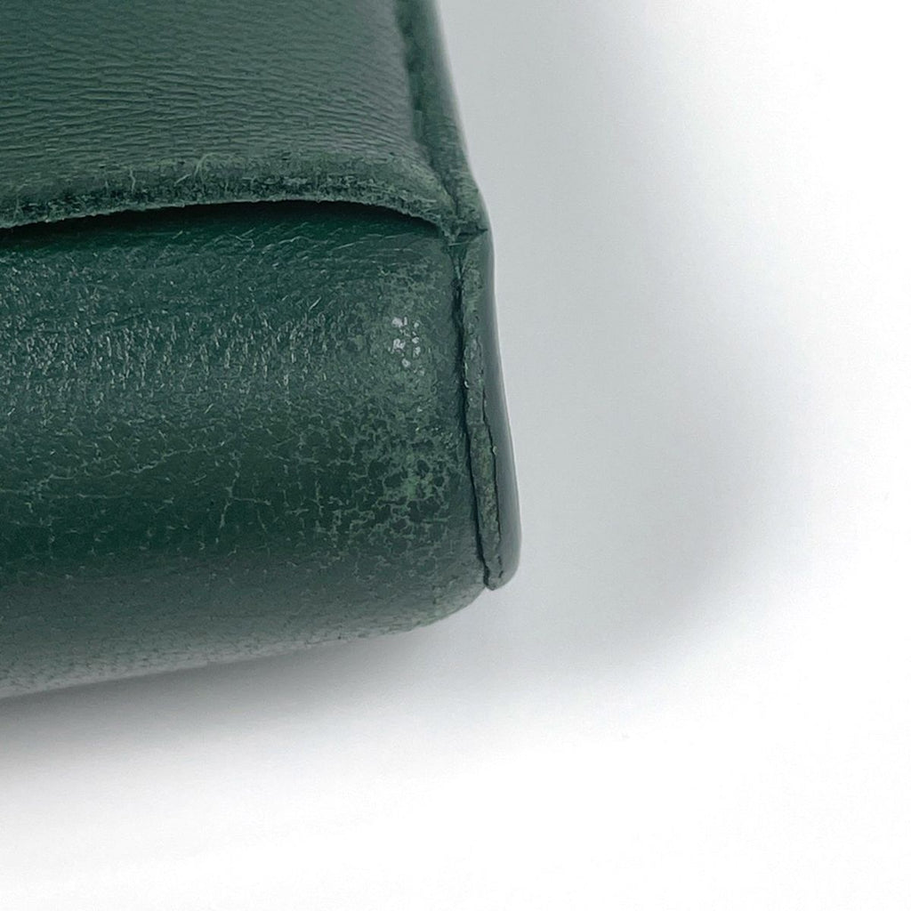 Bottega Veneta Maxi Intrecciato Bifold Wallet Leather Green — view 3