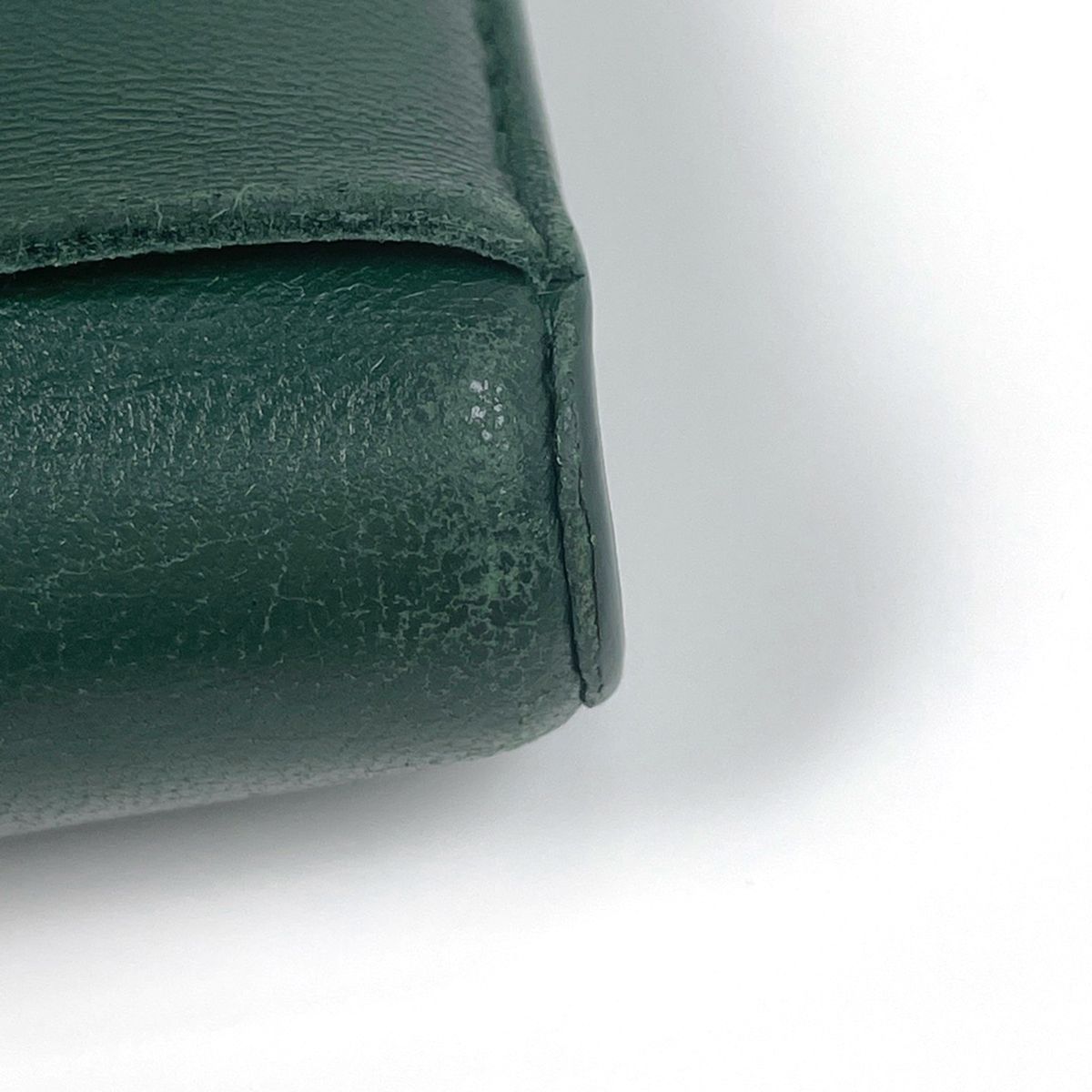 Bottega Veneta Maxi Intrecciato Bifold Wallet Leather Green — view 3