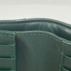 Bottega Veneta Maxi Intrecciato Bifold Wallet Leather Green — view 5