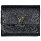 Louis Vuitton Portefeuille Capucines XS Trifold Wallet Taurillon Noir