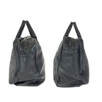 Bottega Veneta Intrecciato Black Gunmetal Leather Business Briefcase — view 8