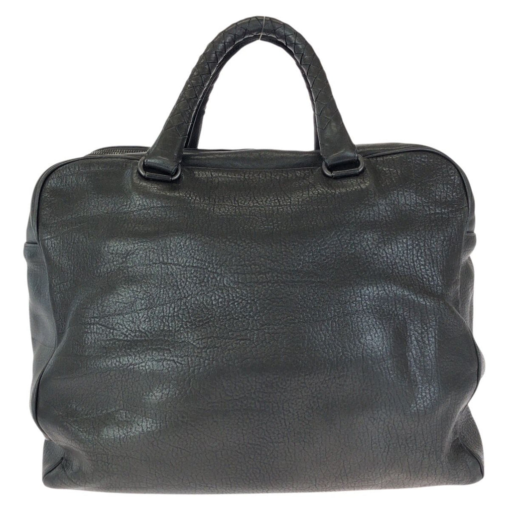 Bottega Veneta Intrecciato Black Gunmetal Leather Business Briefcase — view 2