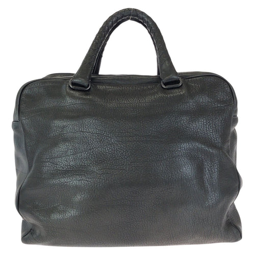 Bottega Veneta Intrecciato Black Gunmetal Leather Business Briefcase — view 2