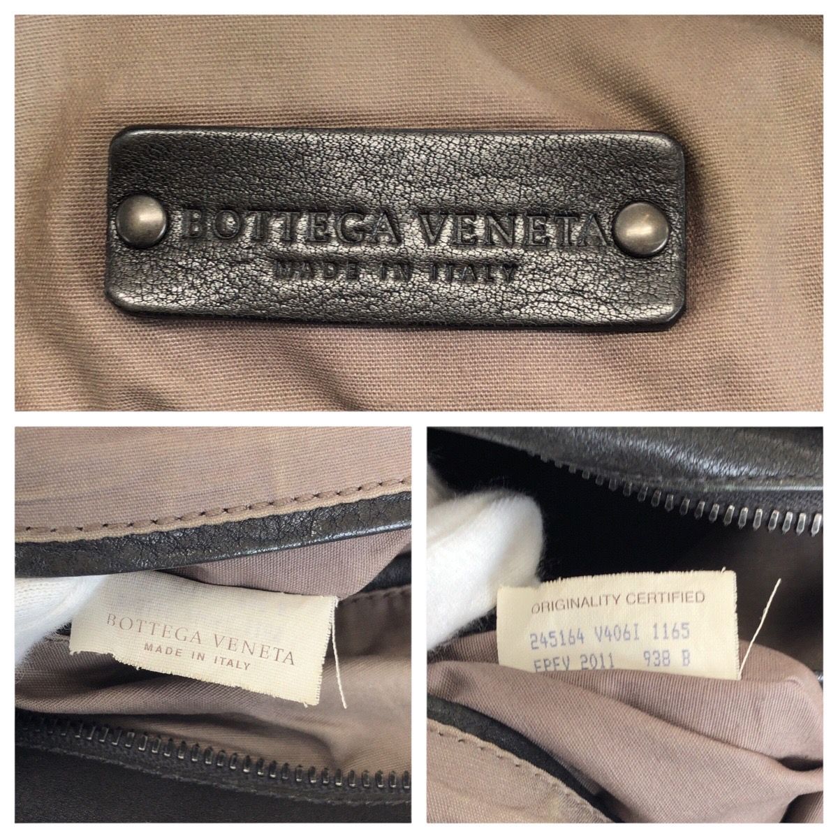 Bottega Veneta Intrecciato Black Gunmetal Leather Business Briefcase — view 4