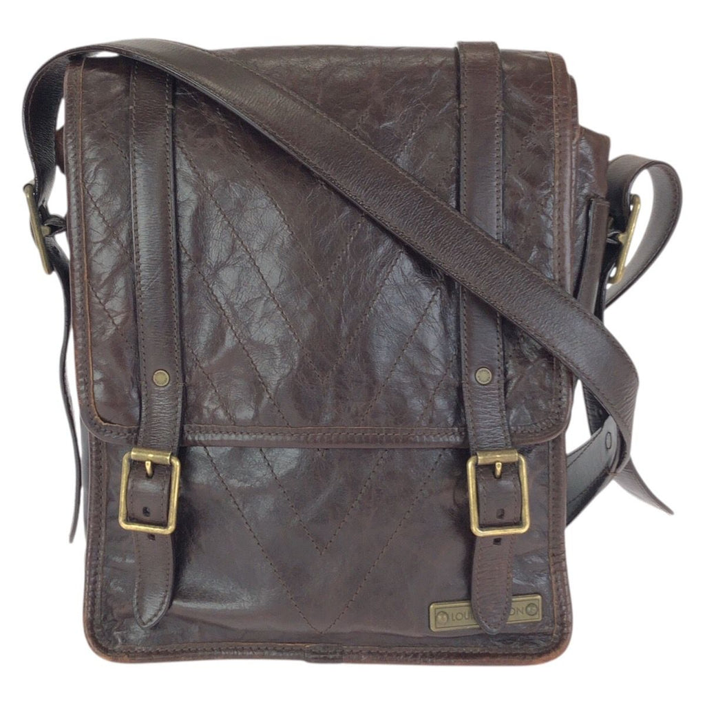 Louis Vuitton Cuir Soana Trotteur Brown Gold Leather Shoulder