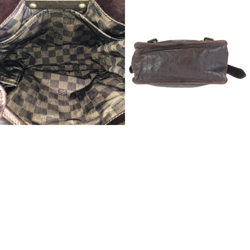Louis Vuitton Cuir Soana Trotteur Brown Gold Leather Shoulder — view 9