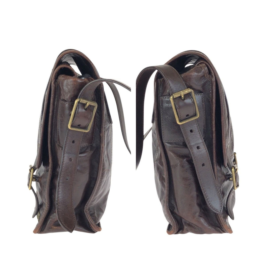 Louis Vuitton Cuir Soana Trotteur Brown Gold Leather Shoulder — view 8