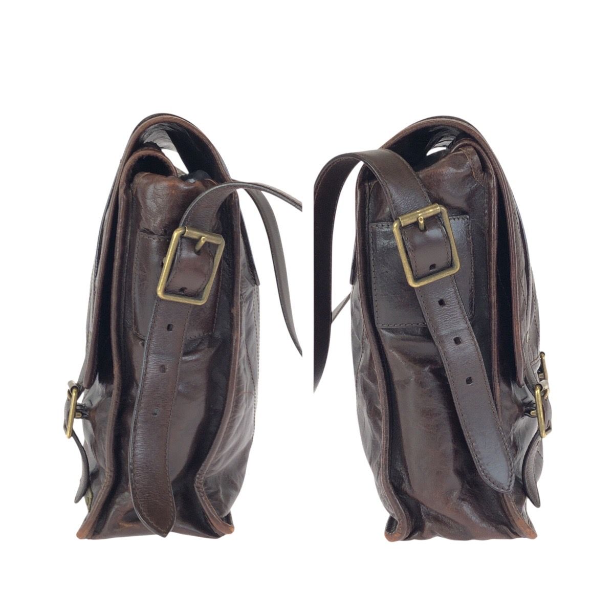 Louis Vuitton Cuir Soana Trotteur Brown Gold Leather Shoulder — view 8