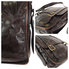 Louis Vuitton Cuir Soana Trotteur Brown Gold Leather Shoulder — view 5