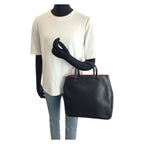 Gucci Bamboo Black Silver Leather 002 Tote — view 7