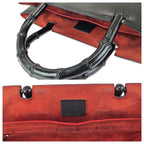 Gucci Bamboo Black Silver Leather 002 Tote — view 5