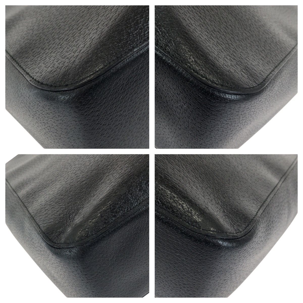 Gucci Bamboo Black Silver Leather 002 Tote — view 3
