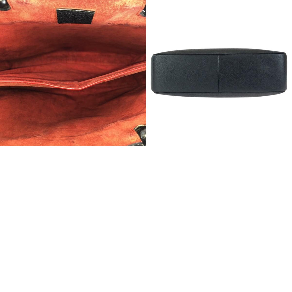 Gucci Bamboo Black Silver Leather 002 Tote — view 9