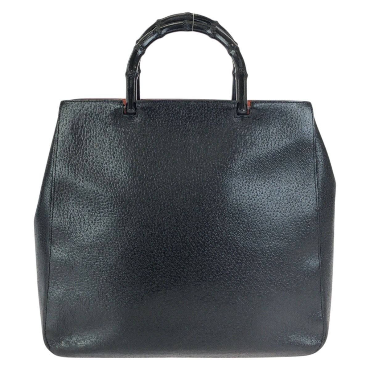 Gucci Bamboo Black Silver Leather 002 Tote — view 2