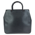 Gucci Bamboo Black Silver Leather 002 Tote