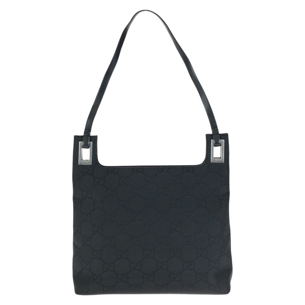 Gucci GG Pattern Black Gunmetal Nylon 001 Shoulder — view 2