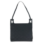 Gucci GG Pattern Black Gunmetal Nylon 001 Shoulder — view 2