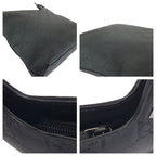 Gucci GG Pattern Black Gunmetal Nylon 001 Shoulder — view 5