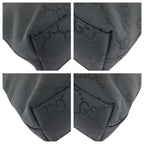 Gucci GG Pattern Black Gunmetal Nylon 001 Shoulder — view 3