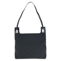 Gucci GG Pattern Black Gunmetal Nylon 001 Shoulder