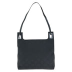 Gucci GG Pattern Black Gunmetal Nylon 001 Shoulder