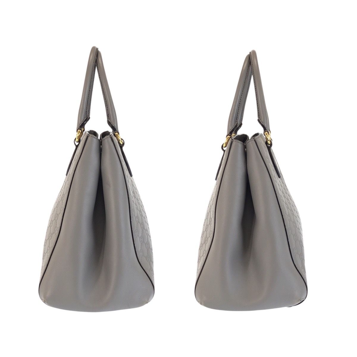 Gucci Guccissima Gray Gold Leather Tote — view 8
