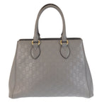 Gucci Guccissima Gray Gold Leather Tote — view 2