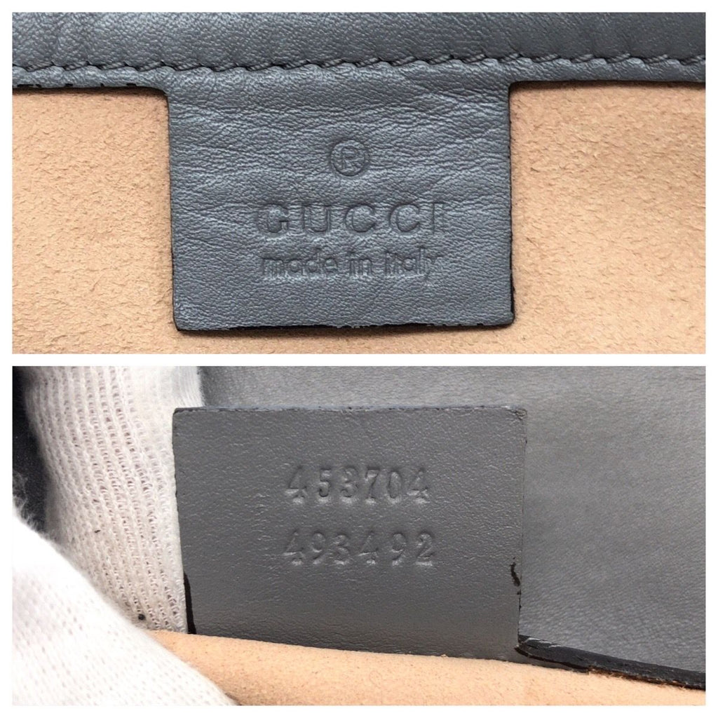 Gucci Guccissima Gray Gold Leather Tote — view 4