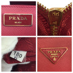 Prada Saffiano Red Gold Leather Tote — view 4