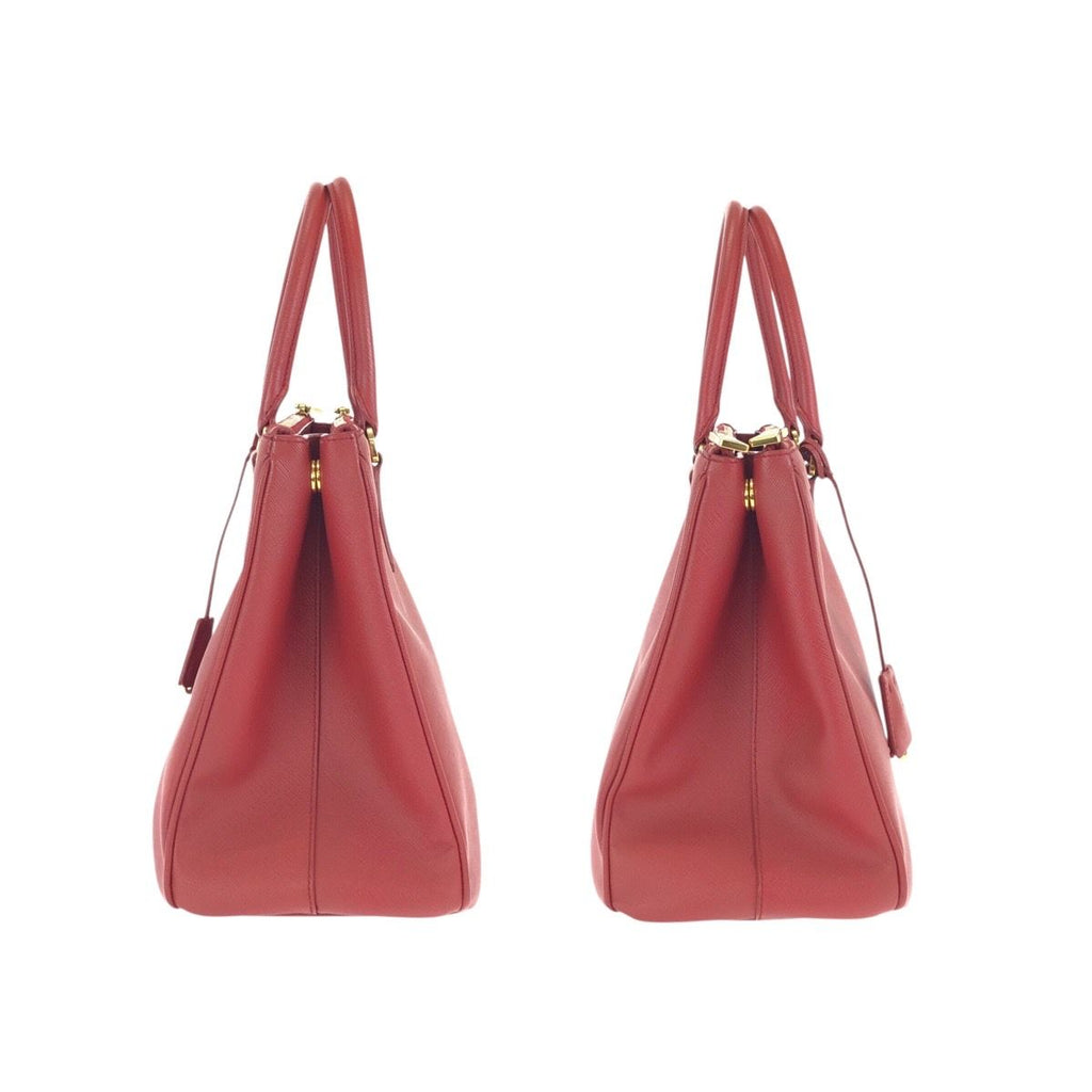 Prada Saffiano Red Gold Leather Tote — view 8