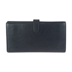 Chanel Camellia CC Logo Black Silver Leather Wallet — view 2