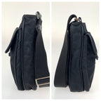 Prada Tessuto Black Silver Nylon Shoulder — view 7