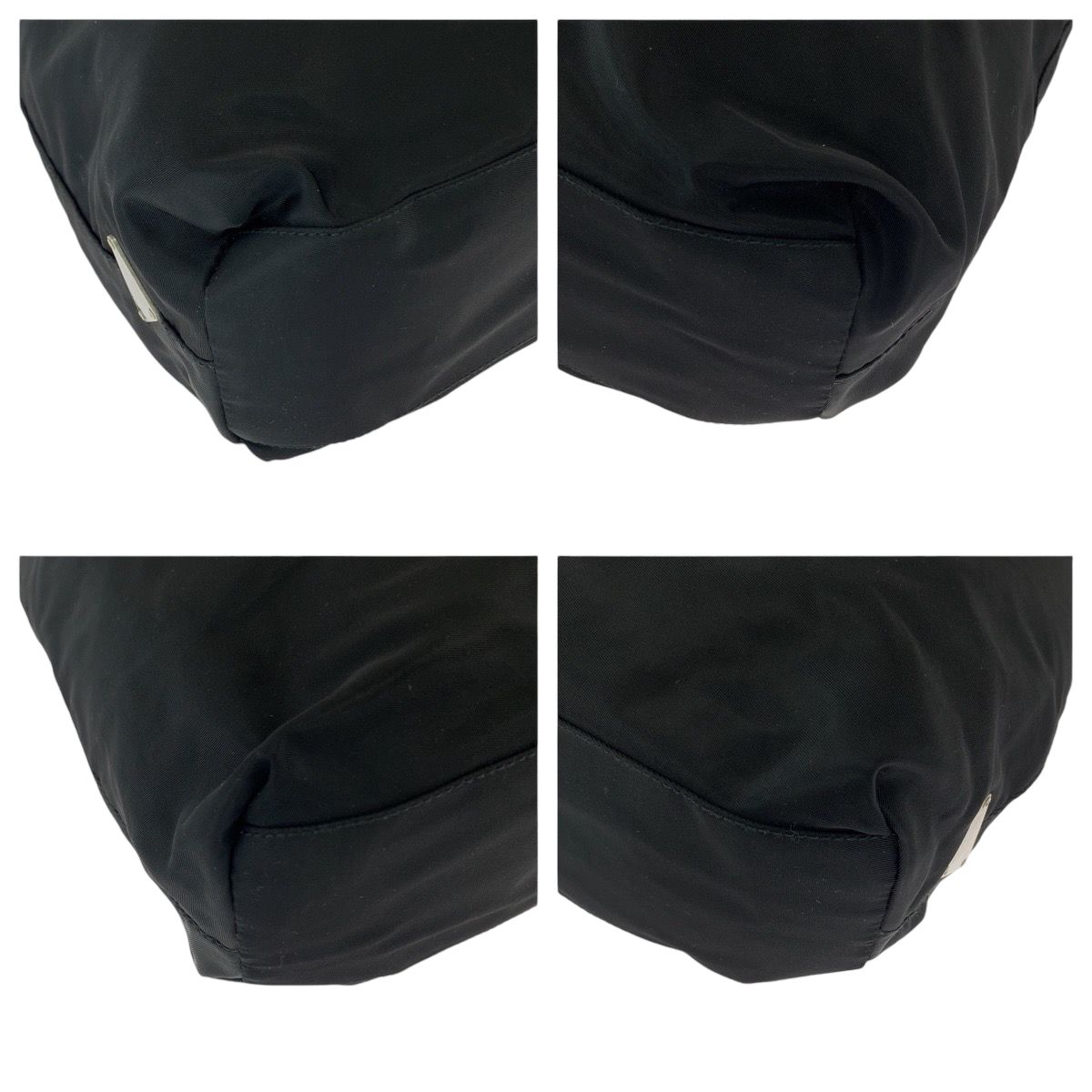 Prada Tessuto Plastic Handle Black Clear Nylon Hobo Shoulder — view 3