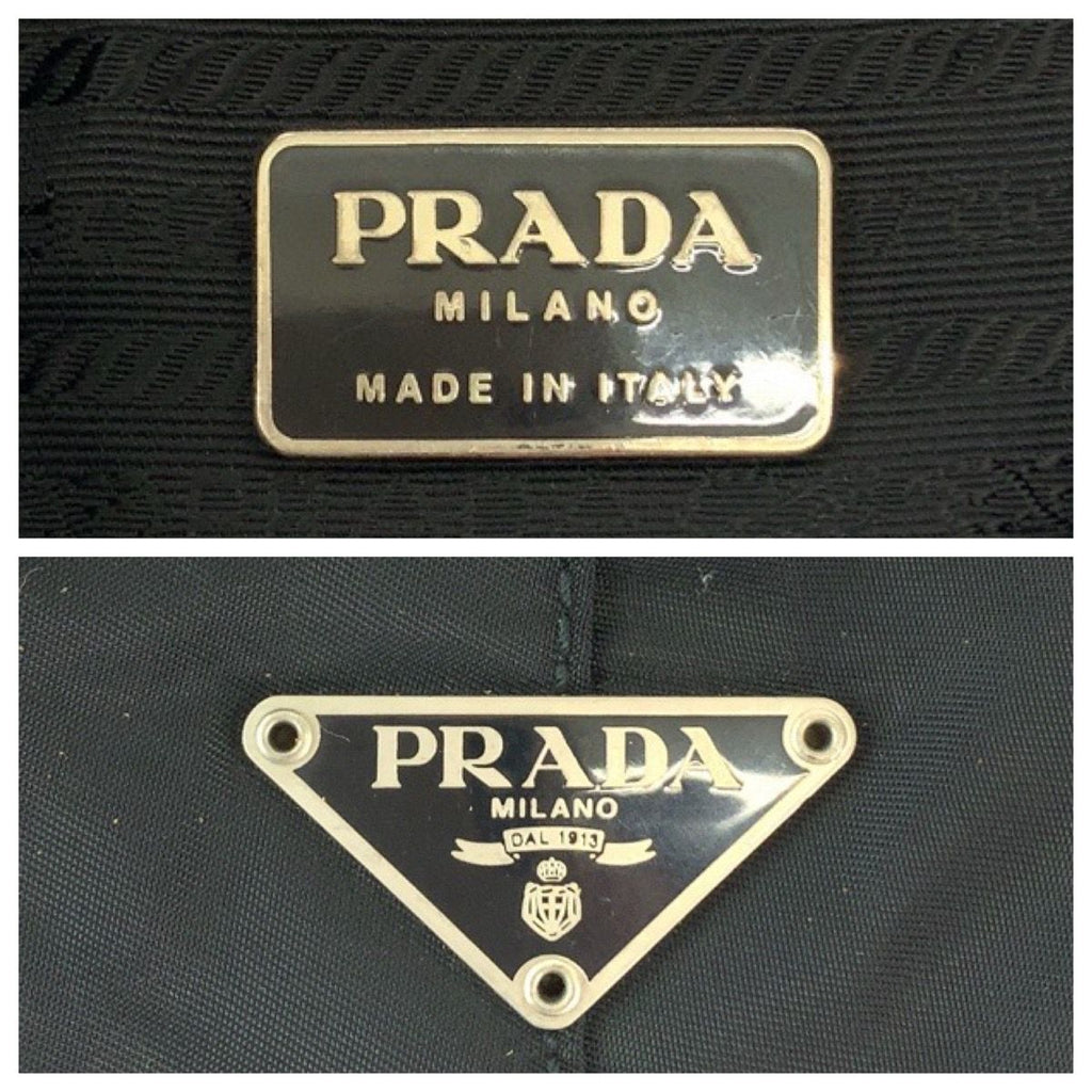 Prada Tessuto Plastic Handle Black Clear Nylon Hobo Shoulder — view 4