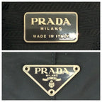 Prada Tessuto Plastic Handle Black Clear Nylon Hobo Shoulder — view 4