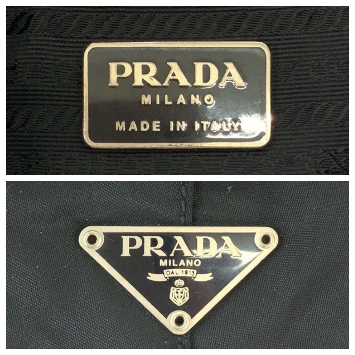 Prada Tessuto Plastic Handle Black Clear Nylon Hobo Shoulder — view 4