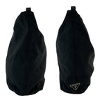 Prada Tessuto Plastic Handle Black Clear Nylon Hobo Shoulder — view 8
