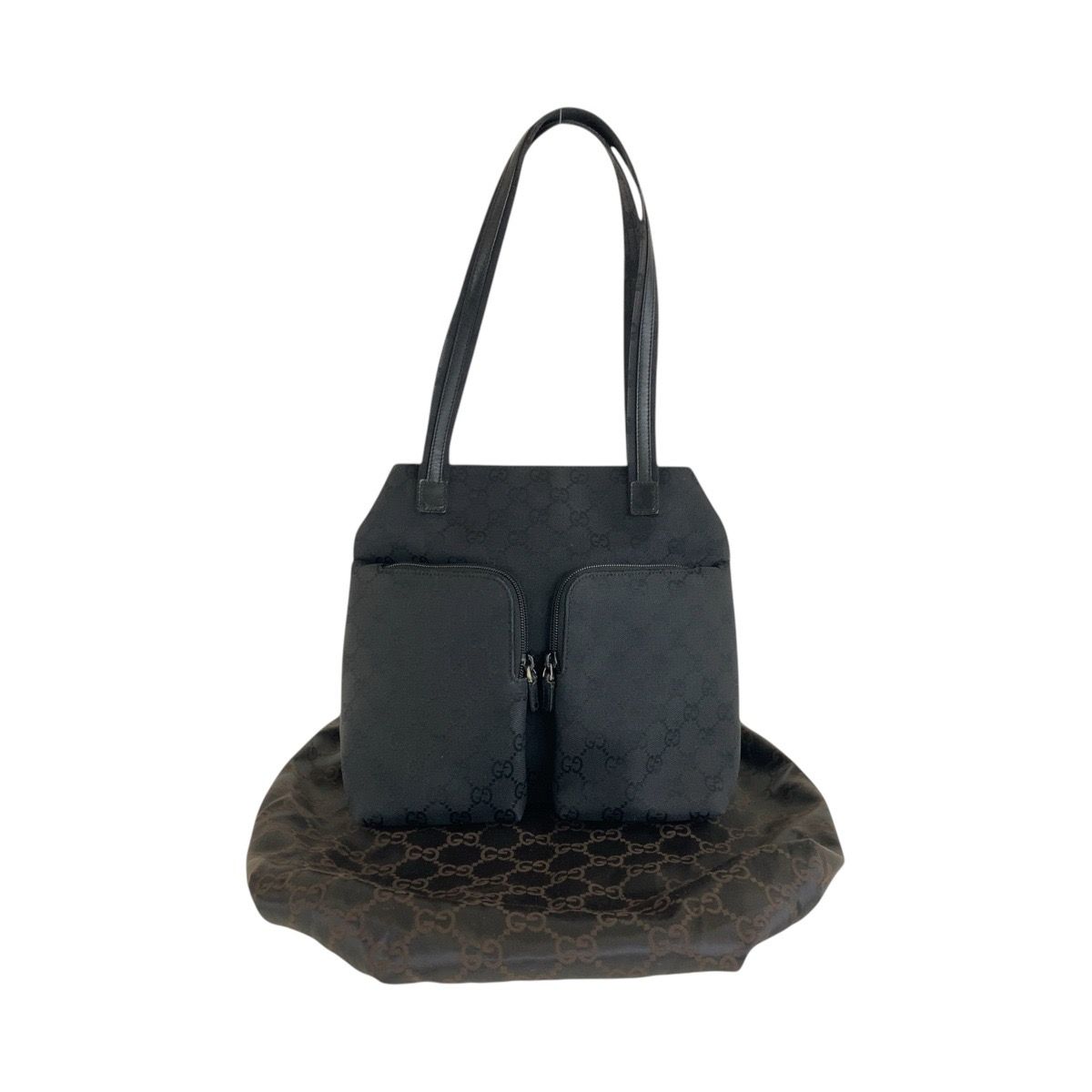 Gucci Black GG Canvas Leather 002 Shoulder — view 9