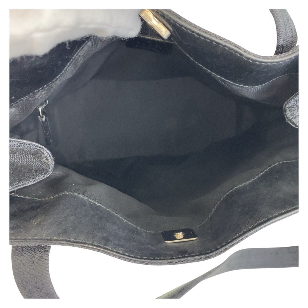 Gucci Black GG Canvas Leather 002 Shoulder — view 7