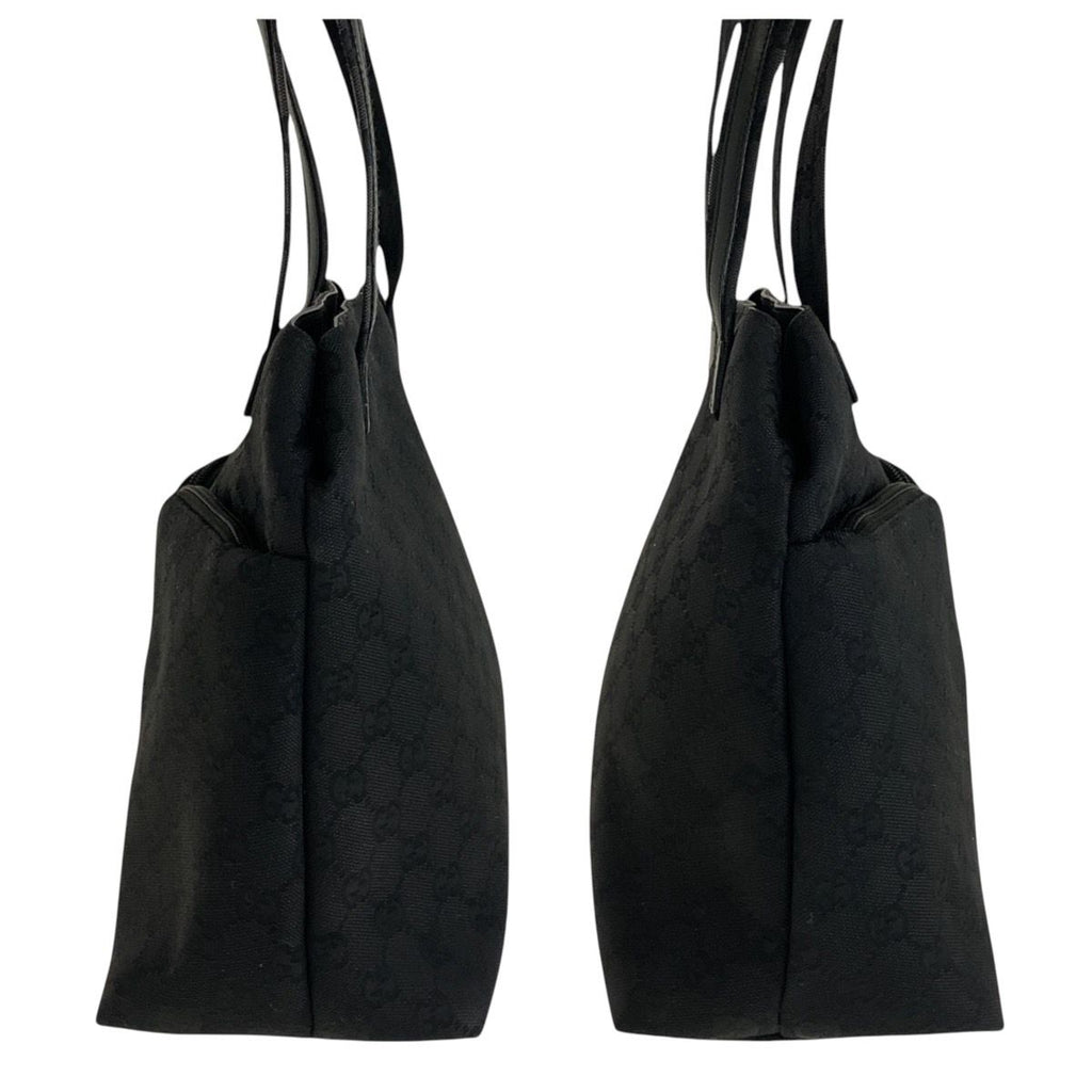 Gucci Black GG Canvas Leather 002 Shoulder — view 6