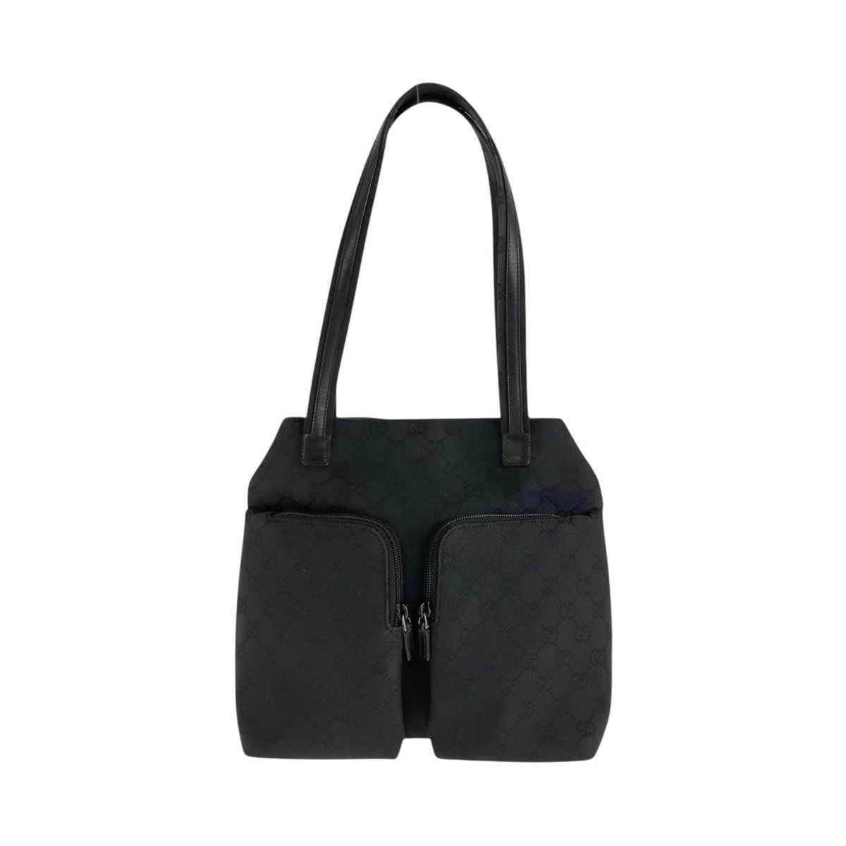 Gucci Black GG Canvas Leather 002 Shoulder