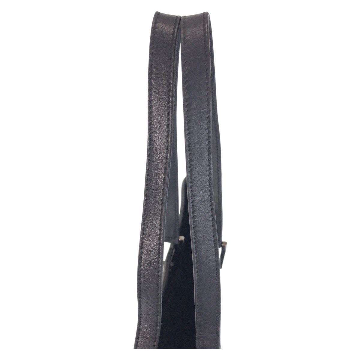 Gucci Black GG Canvas Leather Tote Shoulder — view 8