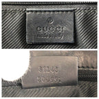 Gucci Black GG Canvas Leather Tote Shoulder — view 4