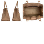 Prada Saffiano Pink Beige Gold Leather Tote — view 9