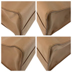 Prada Saffiano Pink Beige Gold Leather Tote — view 3