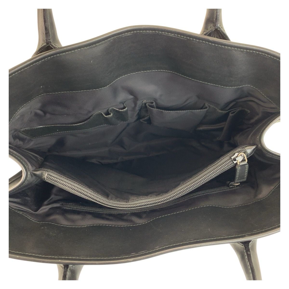 Gucci Sherry Line Black Silver Nylon Leather Business Briefcase — view 8