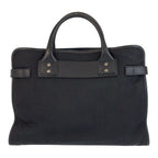 Gucci Sherry Line Black Silver Nylon Leather Business Briefcase — view 2