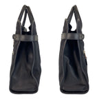 Gucci Sherry Line Black Silver Nylon Leather Business Briefcase — view 7